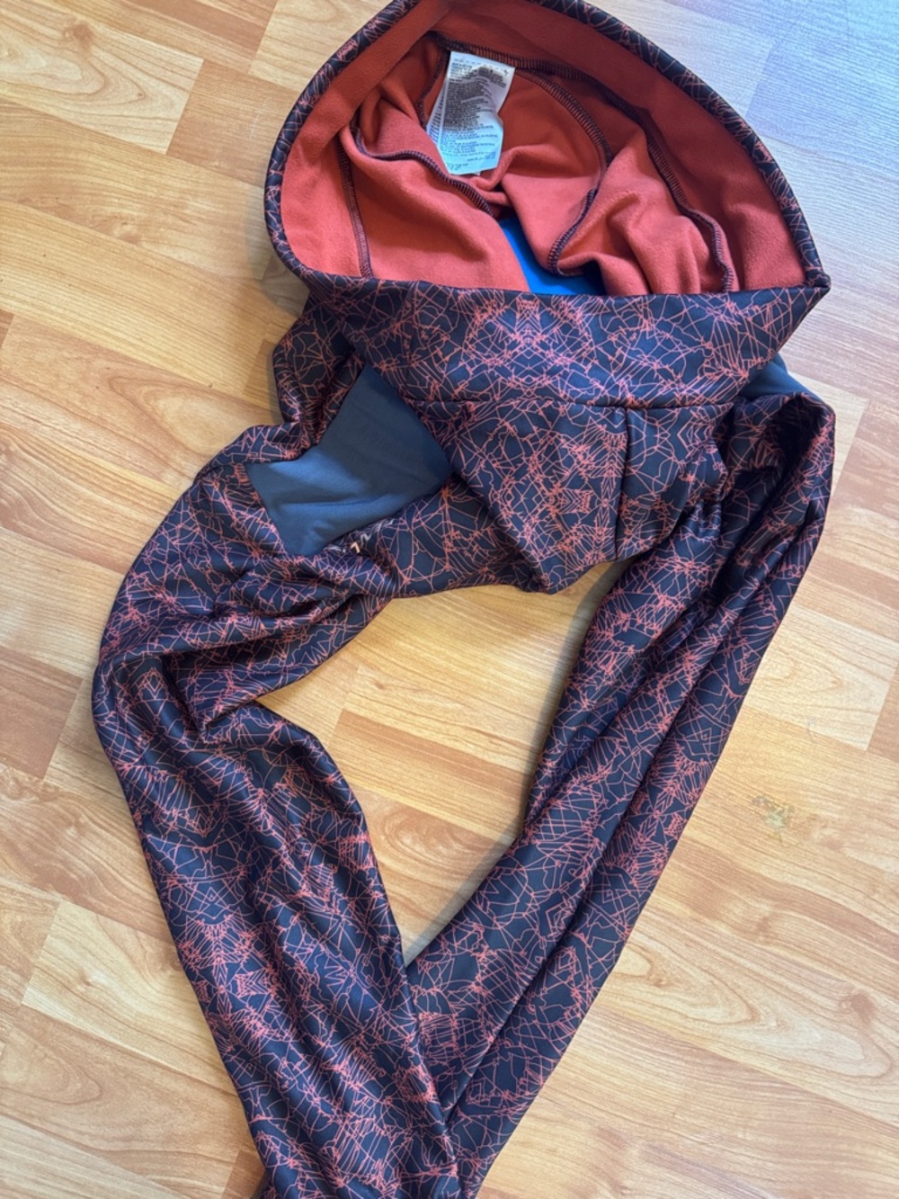 Pearl Izumi Elite Cycling Leggings Padded Thermal Womans XL gray/orange pocket - Picture 3 of 4